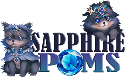 Sapphire Poms